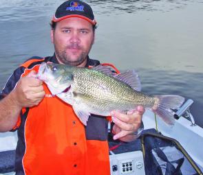 Stuart Adcock took this good fish during the Bassin Qld tournament at Monduran Dam.